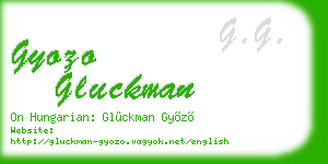 gyozo gluckman business card